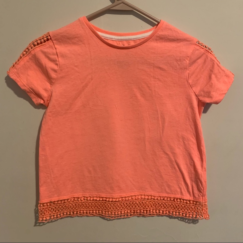 Women Top T-shirt bright orange Size XS